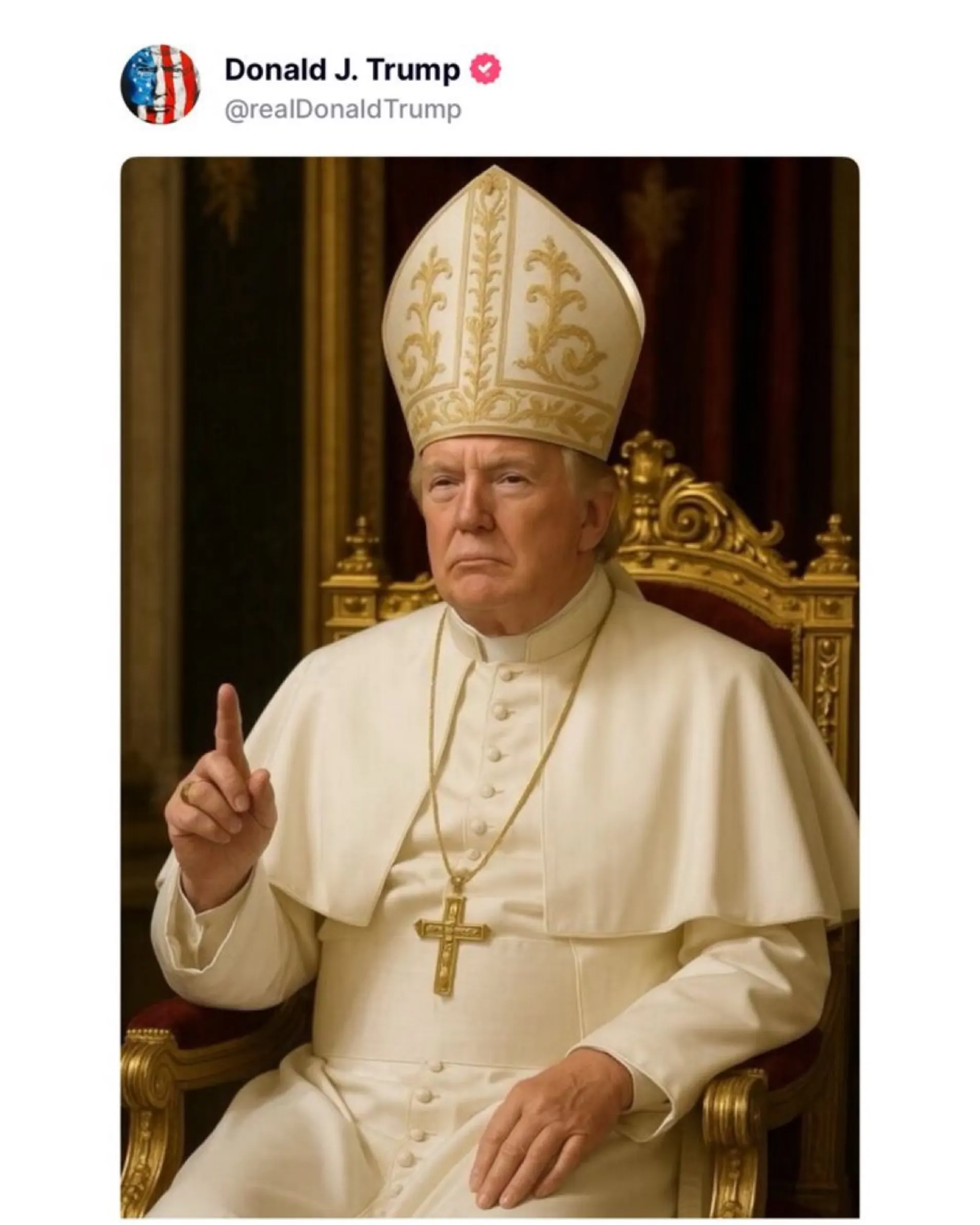 Donald Trump AI Pope image – AI-generated deepfake of Trump dressed as religious figure sparks controversy